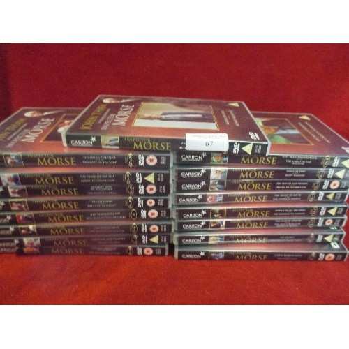 67 - INSPECTOR MORSE, JOHN THAW. 17 X DVD'S.