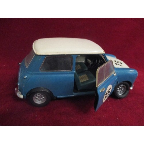 71 - COLLECTORS DIE-CAST MINI COOPER, VINTAGE 1964 SOLIDO FRENCH-MADE MODEL CAR..