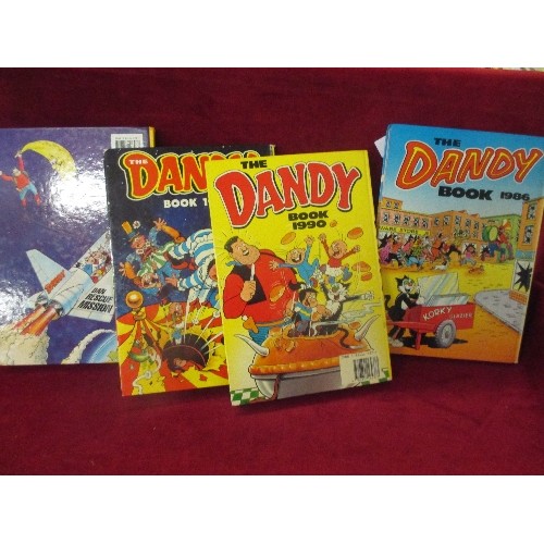 119 - 4 X VINTAGE DANDY ANNUALS. 1986,1990,1997,2000.