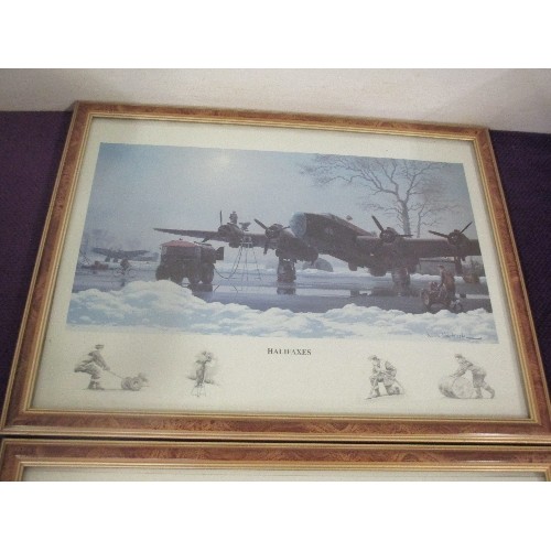 120 - AIRFORCE THEMED LOT. INCLUDES A COALPORT LIMITED EDITION DISPLAY PLATE 'DAWN PATROL' BY MICHAEL TURN... 