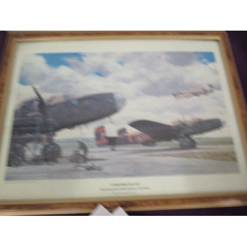 120 - AIRFORCE THEMED LOT. INCLUDES A COALPORT LIMITED EDITION DISPLAY PLATE 'DAWN PATROL' BY MICHAEL TURN... 