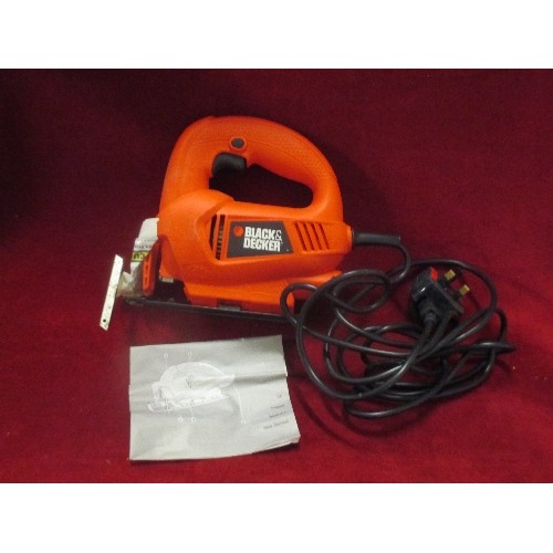 130 - BLACK & DECKER 400W JIG-SAW, IN ORIGINAL BOX. GWO.