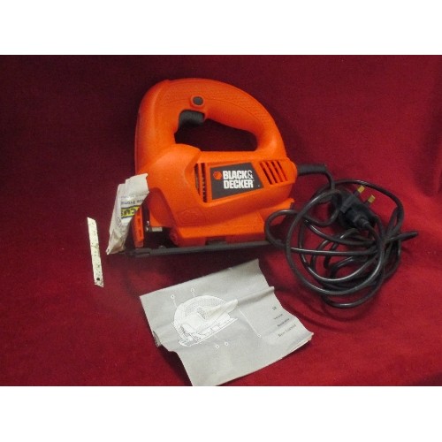 130 - BLACK & DECKER 400W JIG-SAW, IN ORIGINAL BOX. GWO.