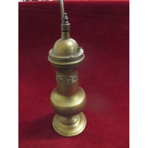 198 - VINTAGE PEPE ITALIAN PEPPERCORN GRINDER. HEAVY BRASS.