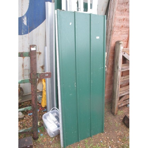 655 - METAL GARDEN SHED NEEDS ASSEMBLING