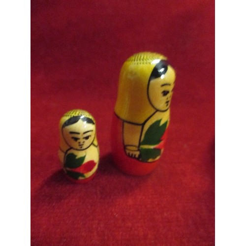 1 - HAND PAINTED RUSSIAN MATRYOSHKA DOLL - 6 GRADUATED DOLLS