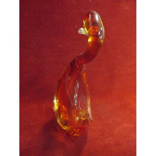 2 - MURANO GLASS DUCK - 17CM