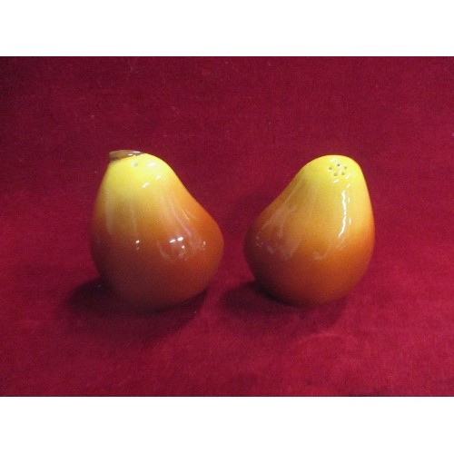 5 - VINTAGE CERAMIC PEAR SHAPED SALT AND PEPPER POTS