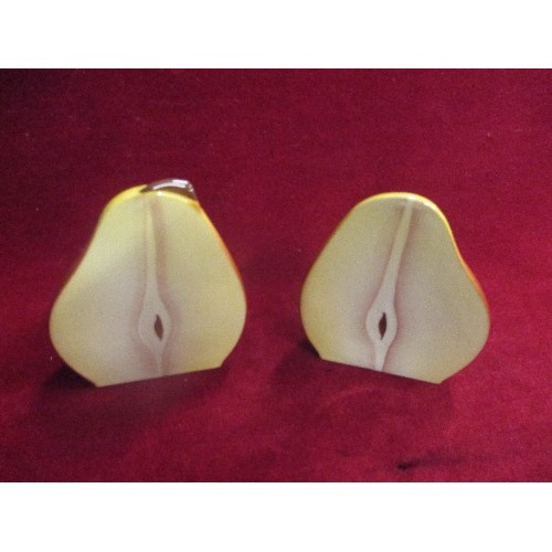 5 - VINTAGE CERAMIC PEAR SHAPED SALT AND PEPPER POTS