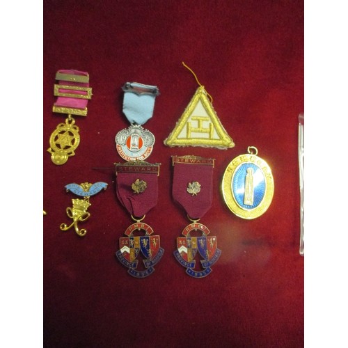 15 - COLLECTION OF MASONIC MEDALS INC ROYAL MASONIC BENEVOLENT INSTITUTION PROVINCE OF NORFOLK 1995, STEW... 