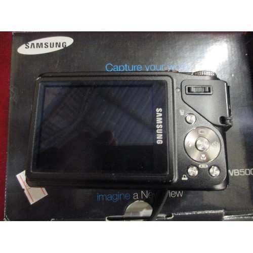 28 - SAMSUNG WB500 DIGITAL CAMERA IN ORIGINAL BOX WITH PAPERWORK & DISC AND A NIKON COOLPIX P510 CAMERA I... 