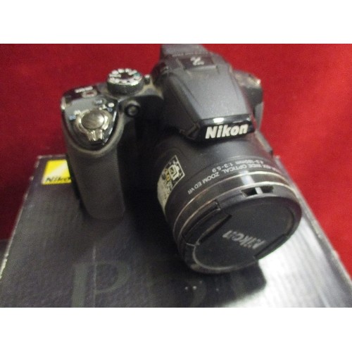 28 - SAMSUNG WB500 DIGITAL CAMERA IN ORIGINAL BOX WITH PAPERWORK & DISC AND A NIKON COOLPIX P510 CAMERA I... 