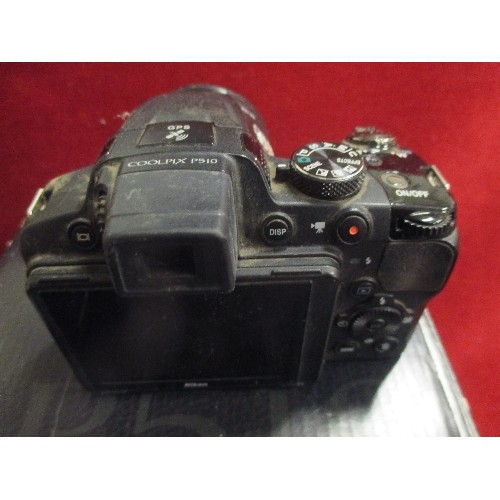 28 - SAMSUNG WB500 DIGITAL CAMERA IN ORIGINAL BOX WITH PAPERWORK & DISC AND A NIKON COOLPIX P510 CAMERA I... 