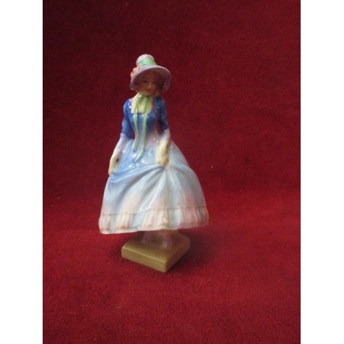 1 - RARE SMALL ROYAL DOULTON LADY FIGURE 