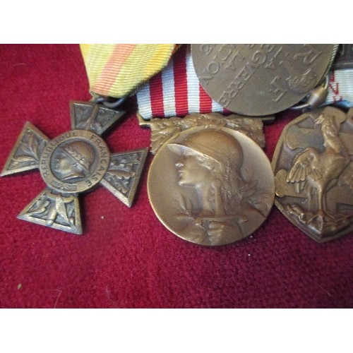 58 - COLLECTION OF FRENCH MEDALS 
WWI Volunteer Combatant’s Cross (Croix du Combattant Volontaire), 1914-... 