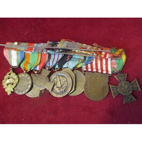 58 - COLLECTION OF FRENCH MEDALS 
WWI Volunteer Combatant’s Cross (Croix du Combattant Volontaire), 1914-... 