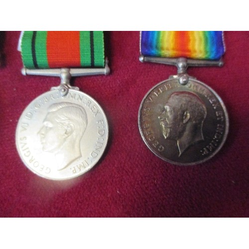 59 - COLLECTION OF WWI & WWII MEDALS
2 WWI British War Silver Medal 1914-1918 GeorgeV
ISSUED TO 
144016 G... 