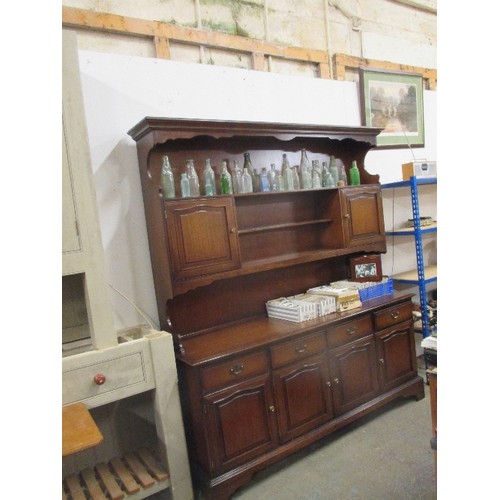 512 - A LARGE WELSH DRESSER BY STAG FURNITURE - 176CM W X 46CM D X 196CM H