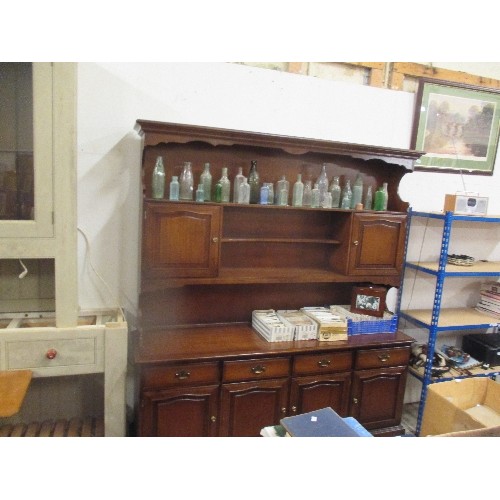 512 - A LARGE WELSH DRESSER BY STAG FURNITURE - 176CM W X 46CM D X 196CM H