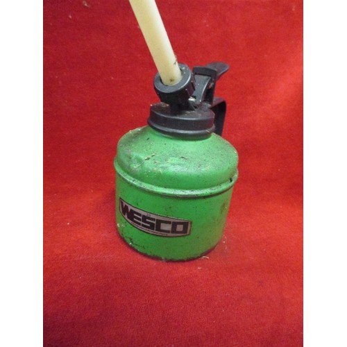 503 - 2 VINTAGE OIL CANS, ONE BY WESCO