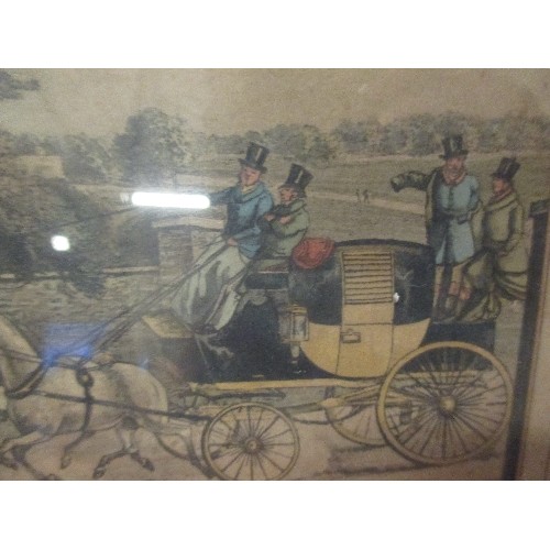 181 - AN EARLY 19TH CENTURY COACHING PRINT 