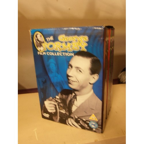 82 - GEORGE FORMBY FILM COLLECTION. BOXED SET. INCLUDES 'GET CRACKING' AND 'MUCH TOO SHY'