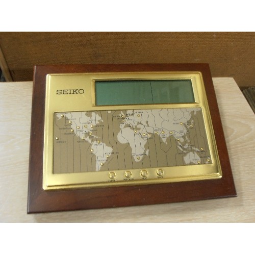 249 - RETRO SEIKO WORLD TIME CLOCK.