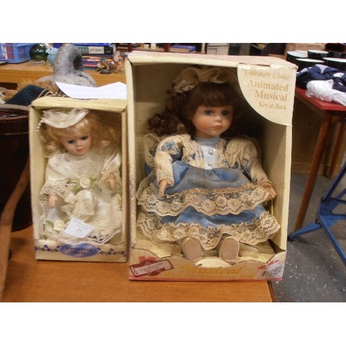 271 - TWO COLLECTOR DOLLS IN BOXES, ONE 