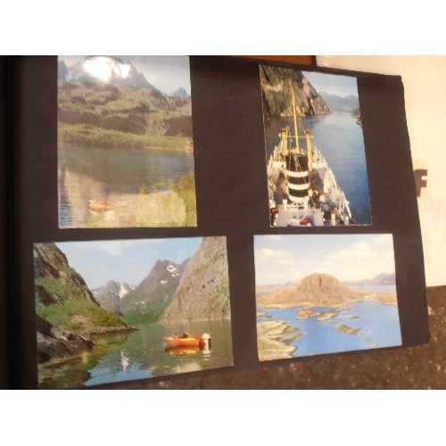 281 - POSTCARD ALBUM - MAINLY NORWAY, A CLIFF RICHARD SCRAPBOOK AND A 