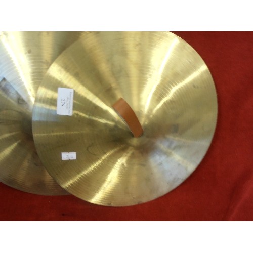 279 - PAIR OF BRASS CYMBALS 30 CM DIA