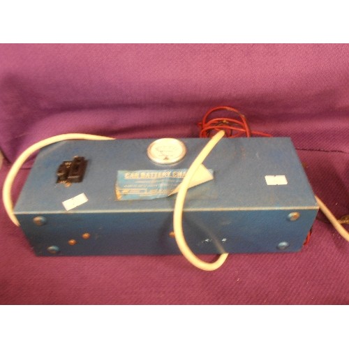 126 - VINTAGE CAR BATTERY CHARGER. 6V/12V. MERCANTILE ELECTRONICS LTD.