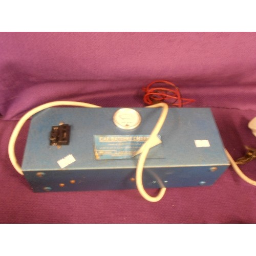 126 - VINTAGE CAR BATTERY CHARGER. 6V/12V. MERCANTILE ELECTRONICS LTD.