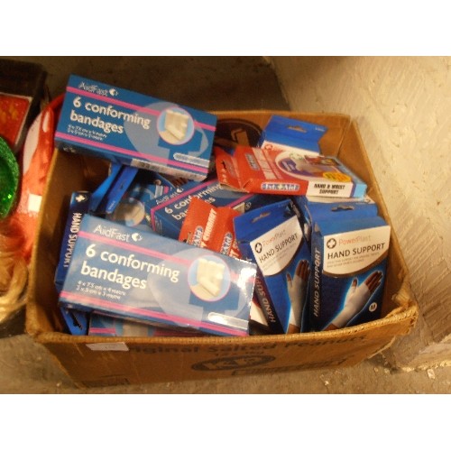 152 - QUANTITY OF BRAND NEW, BOXED BANDAGES, HAND SUPPORTS, HAND & WRIST SUPPORTS.