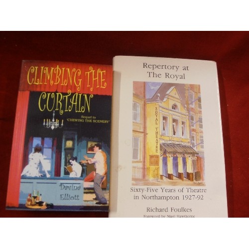 188 - BALLET/THEATRE RELATED BOOKS. 'REPERTORY AT THE ROYAL' , 'BALLET LOVERS DICTIONARY' AND 'CLIMBING TH... 