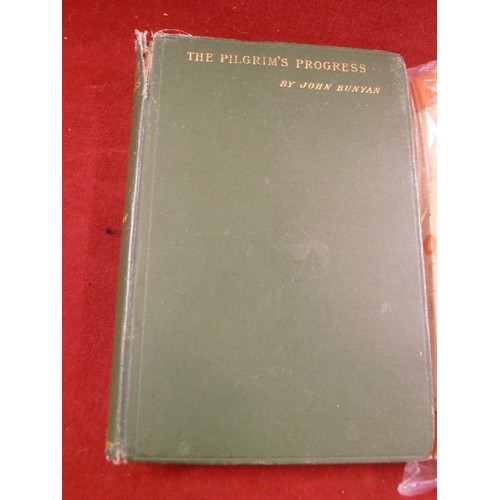 189 - 3 VINTAGE BOOKS 'SONS & LOVERS' 'THE PILGRIM'S PROGRESS' AND ROBINSON CRUSOE.