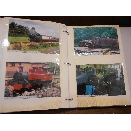 248 - RAILWAY/LOCOMOTIVE/TRAIN INTEREST. INCLUDES A TRAIN SPOTTERS ALBUM [FULL OF PHOTOGRAPHS] BOOKS, MAGA... 