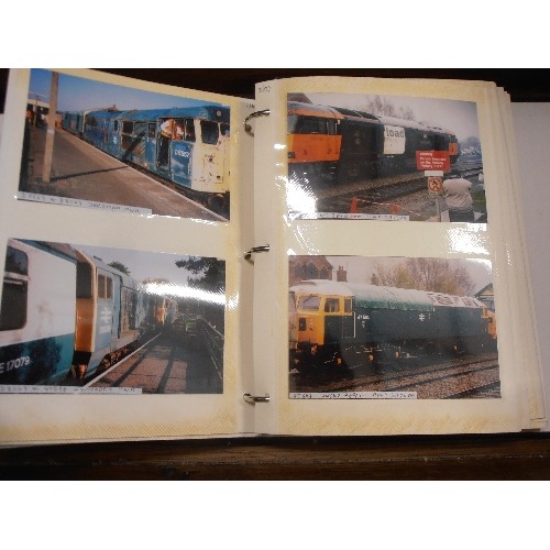 248 - RAILWAY/LOCOMOTIVE/TRAIN INTEREST. INCLUDES A TRAIN SPOTTERS ALBUM [FULL OF PHOTOGRAPHS] BOOKS, MAGA... 