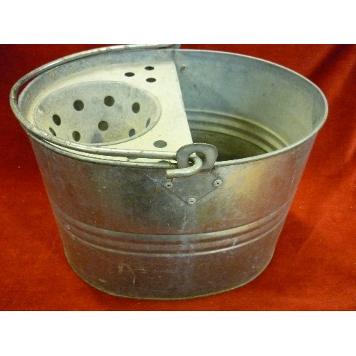 329 - GALVANISED MOP BUCKET