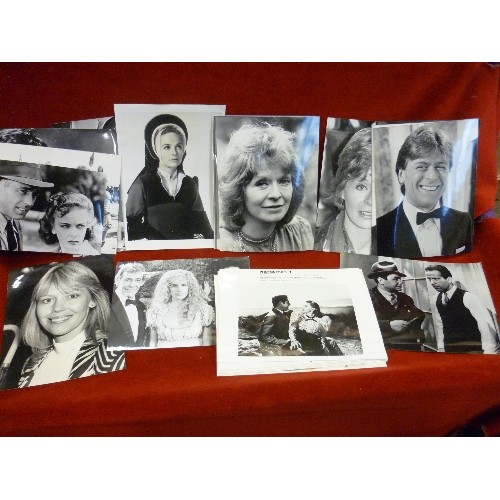 334 - QUANTITY OF ORIGINAL PRESS PHOTOGRAPHS OF TV & FILM PERSONALITIES - RUTH MADOC, STEPHEN FRY, PHIL CO... 