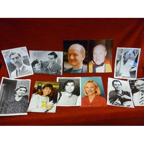 334 - QUANTITY OF ORIGINAL PRESS PHOTOGRAPHS OF TV & FILM PERSONALITIES - RUTH MADOC, STEPHEN FRY, PHIL CO... 