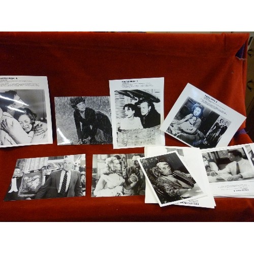 341 - APPROX 100 PRESS PHOTOGRAPHS - CHANNEL 4 PICTURE PUBLICITY - RAIN MAN, MY FAIR LADY ETC ETC