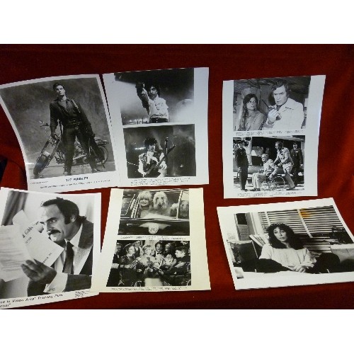 349 - APPROX 100 X ORIGINAL PRESS PHOTOS - FILM & TV - INC PATRIOT GAMES, PSYCHO, PRINCE PURPLE RAIN, STAL... 