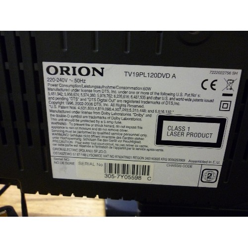 378 - ORION 19 INCH TV