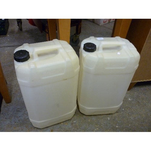 388 - TWO LARGE WATER CARRIERS  (CAMPING / CARAVANNING ETC )