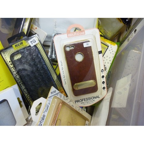 421 - CRATE OF MOBILE PHONE CASES - ALL DIFFERENT STYLES