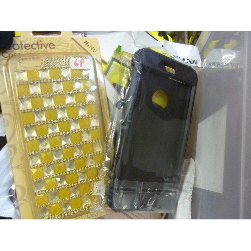 421 - CRATE OF MOBILE PHONE CASES - ALL DIFFERENT STYLES