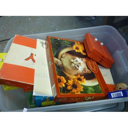 438 - BOX OF BOARD GAMES AND OTHER TOYS