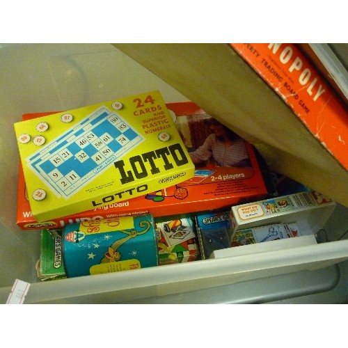 438 - BOX OF BOARD GAMES AND OTHER TOYS