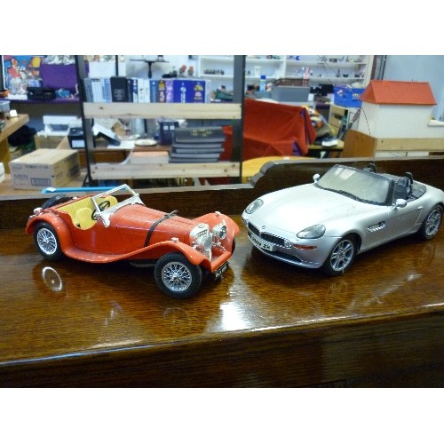 452 - BURAGO MODEL JAGUAR 1937 AND A MARC 14R SPORTS CAR