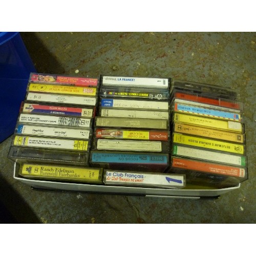 498 - BOX OF CASSETTES AND DVD'S